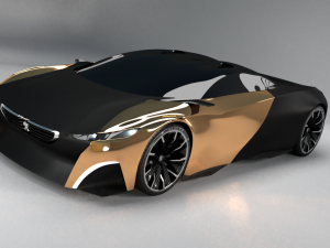 custom concept peugeot Model 3D