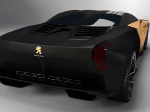 custom concept peugeot Model 3D