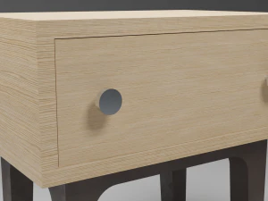 Abbey kleiner Nachttisch 3D Modell