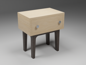 Abbey small nightstand 3D-Modell
