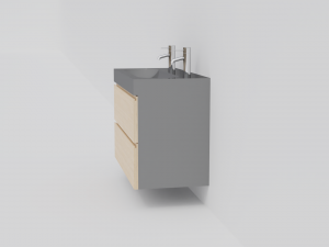 Godmorgon double vanity - 2 drawers 3Dモデル