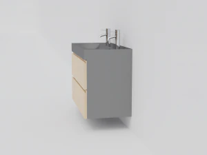 Godmorgon double vanity - 2 drawers 3D Model