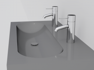 Godmorgon double vanity - 2 drawers 3Dモデル