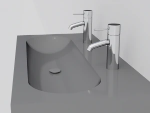 Godmorgon double vanity - 2 drawers 3D Model