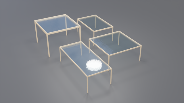 1966 dining table collection 3D-Modell .c4d .max .obj .3ds .fbx .stl .blend 