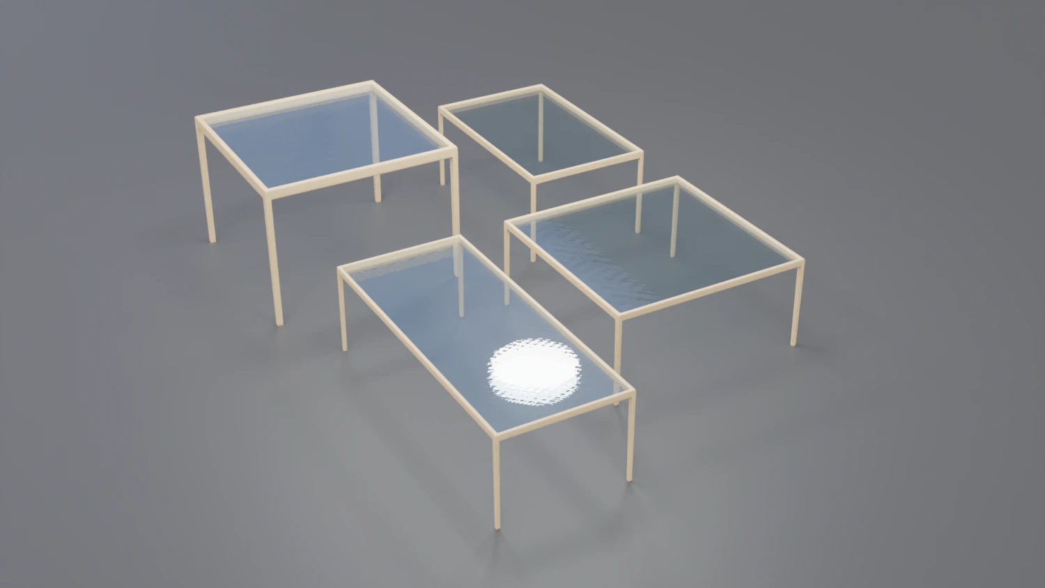 1966 dining table collection 3D Model .c4d .max .obj .3ds .fbx .stl .blend 