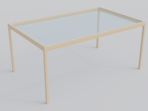 1966 dining table collection 3D-Modell