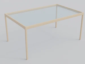 1966 dining table collection 3D Model