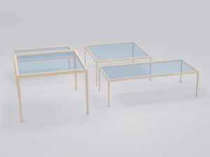 1966 dining table collection 3D-Modell