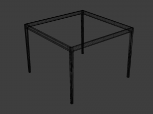 1966 dining table collection 3D-Modell