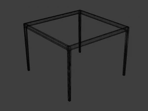 1966 dining table collection 3D Model