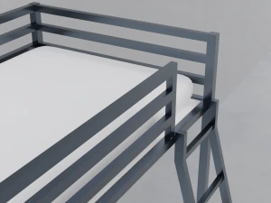 Doshie metal twin bed 3D Model