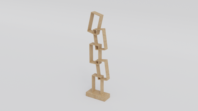 Square shelves 3D Model .c4d .max .obj .3ds .fbx .stl .blend