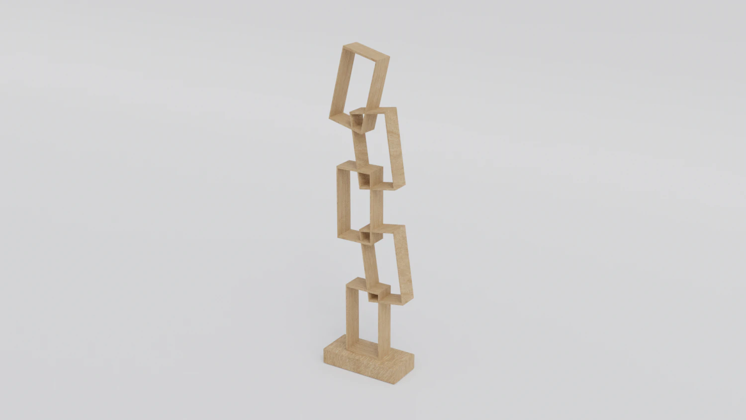 Square shelves 3D Model .c4d .max .obj .3ds .fbx .stl .blend 