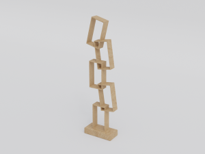 Square shelves 3D 模型