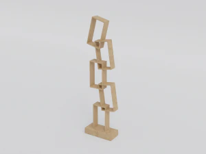 Square shelves 3D Model