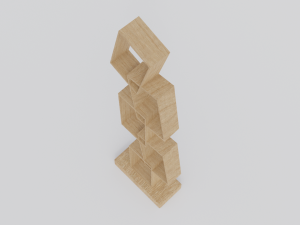 Square shelves 3D Model