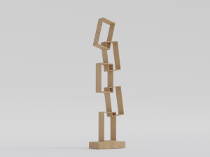 Square shelves 3D Model
