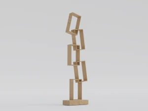 Square shelves 3D Model
