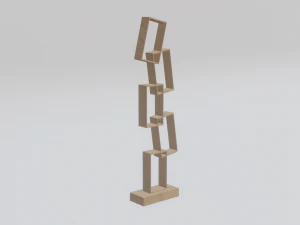 Square shelves 3D Model