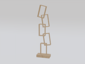 Square shelves 3D Model