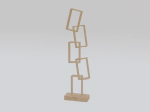 Square shelves 3D Model