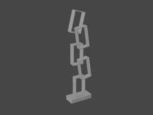 Square shelves 3D Model