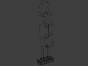 Square shelves 3D Model