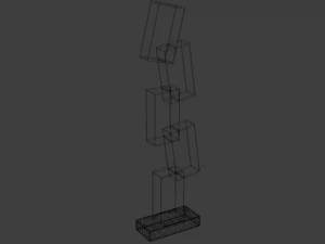 Square shelves 3D Model
