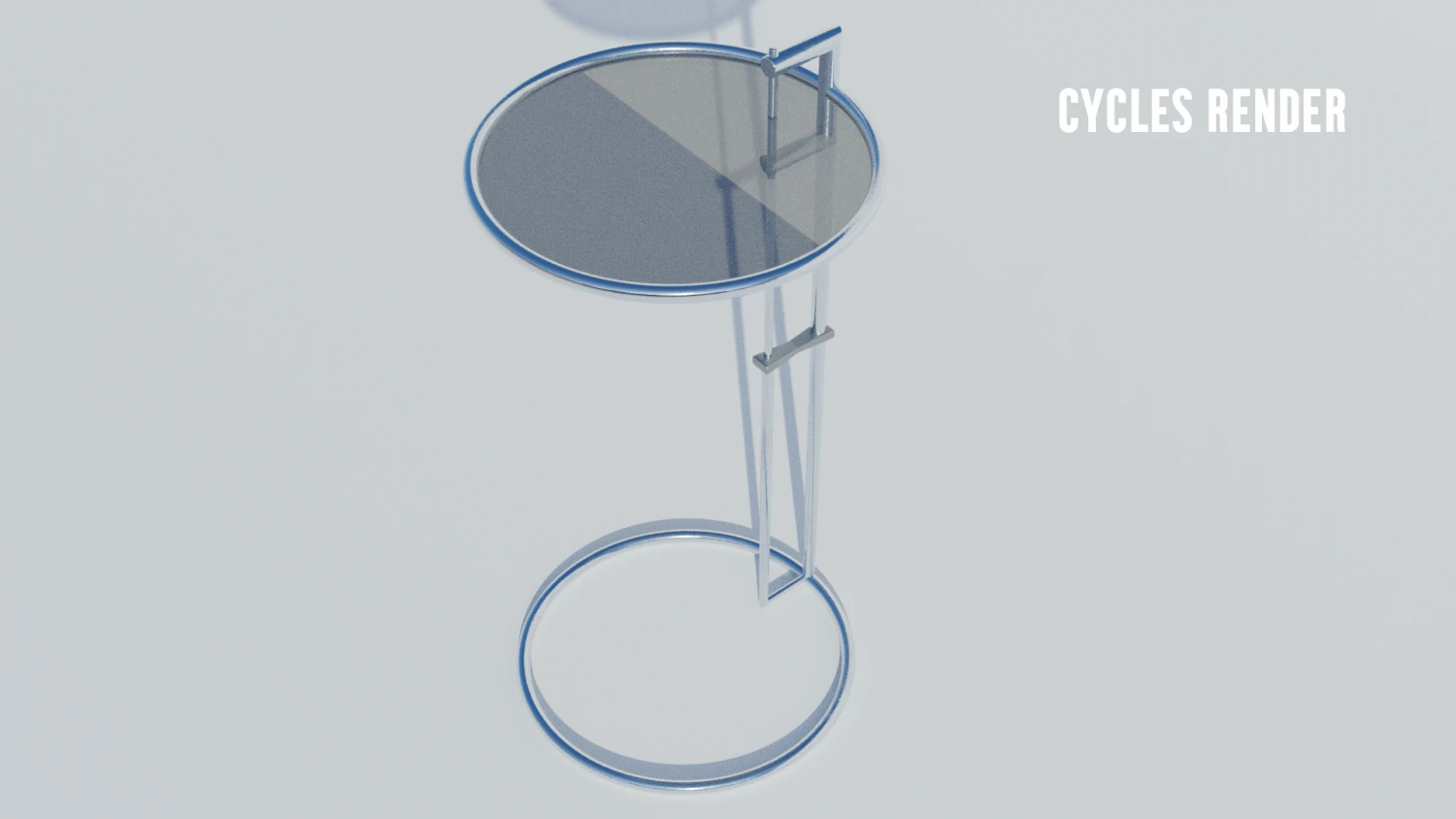 Adjustable table e1027 3D Model .c4d .max .obj .3ds .fbx .stl .blend 