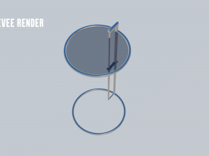 Adjustable table e1027 3D Model