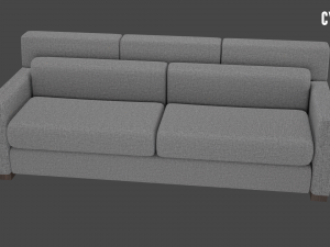 Vesper king sleeper sofa 3D Модель