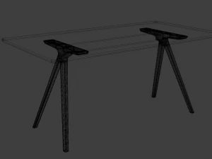 Baguette table 3D Model