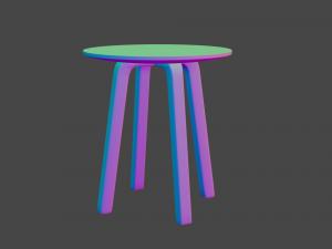 Bella side table 3D Модель