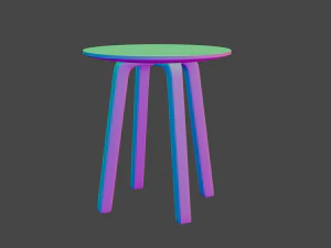 Bella side table 3D Model