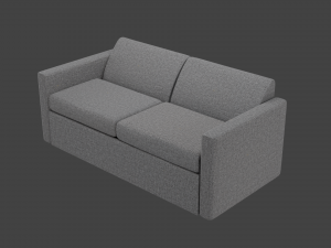 Bevel two-seater sofa 3D Модель