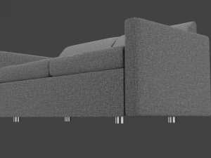 Bevel two-seater sofa 3D Model