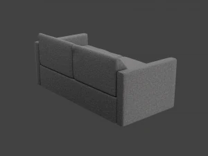 Bevel two-seater sofa 3D Model