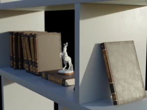 3 14 Rak Buku Model 3D