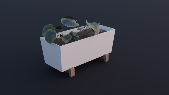 Bittergurka Plant Pot Modèle 3D .c4d .max .obj .3ds .fbx .stl .blend 