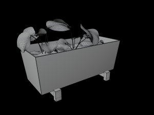 Bittergurka Plant Pot Modèle 3D