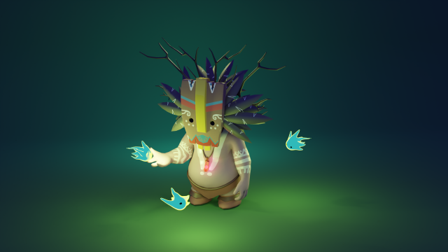 Avoneco Shaman 3D Модель .c4d .max .obj .3ds .fbx .stl .blend 
