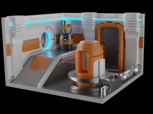 Sci-Fi Corridor 3D 模型