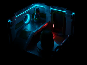 Sci-Fi Corridor 3D Model