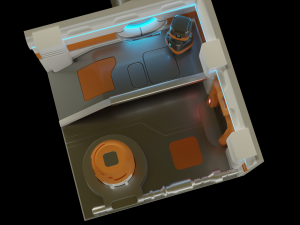 Sci-Fi Corridor 3D Model