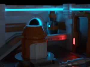 Sci-Fi Corridor 3D Model