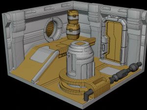 Sci-Fi Corridor 3D Model