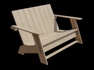Adirondack Bench 3D 模型