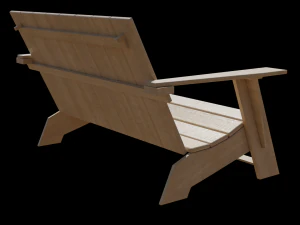 Adirondack Bench 3D Model