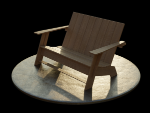 Adirondack Bench Modelo 3D